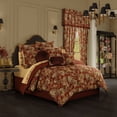 thumbnail image 1 of Royal Court Montecito Red Comforter Set Queen, 1 of 5