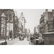 Royal Courts Of Justice Aka Law Courts London England In The Late 19Th Century From London Historic And Social Published 1902 Canvas Art - Ken Welsh Design Pics 19 x 12