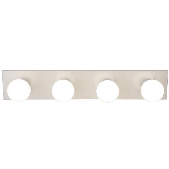 Monument 671606 White Metal Finish Vanity Fixture
