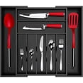 thumbnail image 1 of Royal Craft Wood Bamboo Expandable Silverware Organizer, 7-9 Compartments, 13.5-20 inches Wide x 2.5 inches Deep, Black, 1 of 7