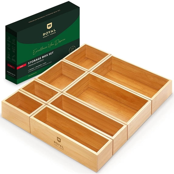 Royal Craft Wood Universal Bamboo Box Set