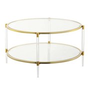 Royal Crest Acrylic Glass Coffee Table