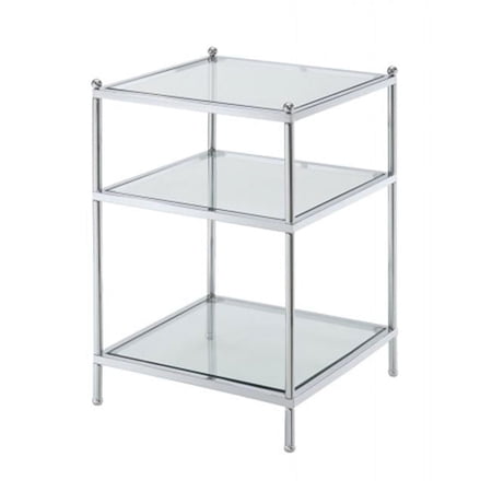 Royal Crest End Table, Sturdy Chrome