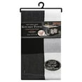 thumbnail image 1 of Royal Crest Gourmet Large Plaid Black Kitchen Towel, 1 of 2