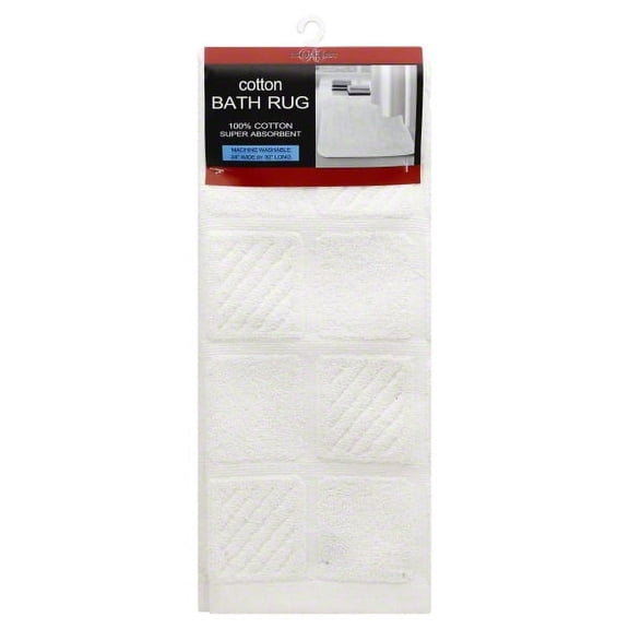 COTTON BATH RUG WHITE