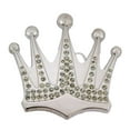thumbnail image 1 of Royal Crown Belt Buckle Bling Bride Silver Metal Princess Fashion Gift Costume, 1 of 3