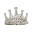 thumbnail image 1 of Royal Crown Belt Buckle Bling Bride Silver Metal Princess Fashion Rock Rebel, 1 of 2