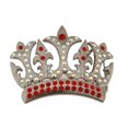 thumbnail image 1 of Royal Crown Belt Buckle RainbownBling Colors Bride Silver Metal Princess Fashion, 1 of 2