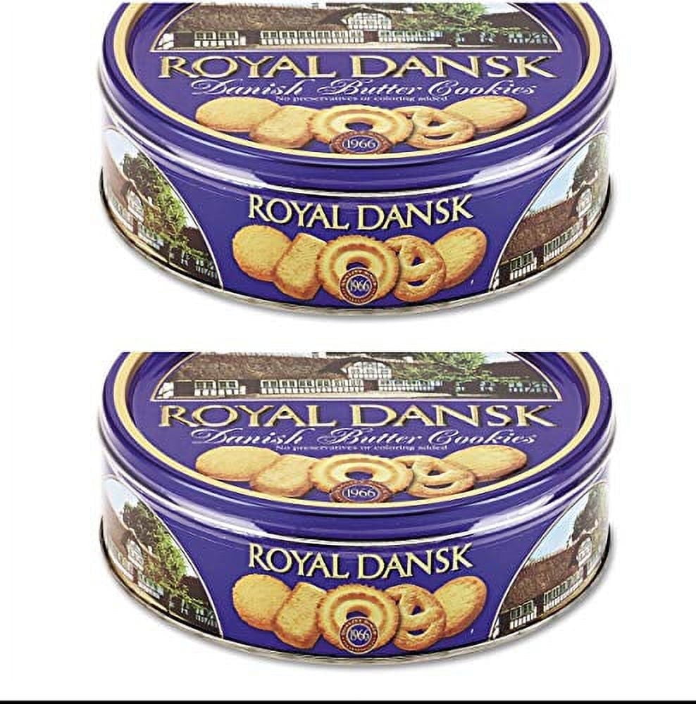 Royal Dansk 81997 Danish Butter Cookies (Pack of 2), Blue Flat