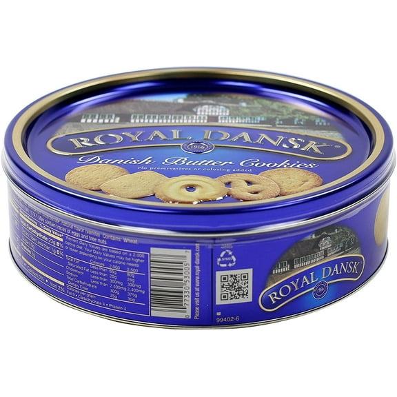 Royal Dansk Danish Butter Cookies, 12 Ounce Tins