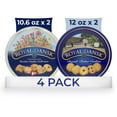 thumbnail image 1 of Royal Dansk Garden AJH3&nbsp;Cookie Collection & Danish Butter Cookies, 4-Pack, Includes Two 12 oz and Two 10.6 oz Tins, 1 of 3