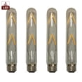 thumbnail image 1 of Royal Design Inc Royal Designs Decorative Vintage Clear Indoor or Outdoor Tall Tubular Edison E26 Medium Base Dimmable LED Light Bulbs, 4 Pack, 1 of 5