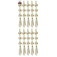 thumbnail image 1 of Royal Designs 10 Pack Chandelier Replacement Crystal Prisms Clear U-Drop Three Bead Polished Brass, 1 of 2
