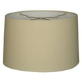 thumbnail image 1 of Royal Designs 10" " Shallow Drum Hardback Lampshade Linen Eggshell, 1 of 2