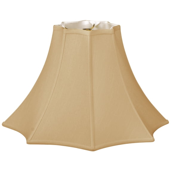 Royal Designs 10" Sided Top Bottom Bell Lamp Shade Antique Gold