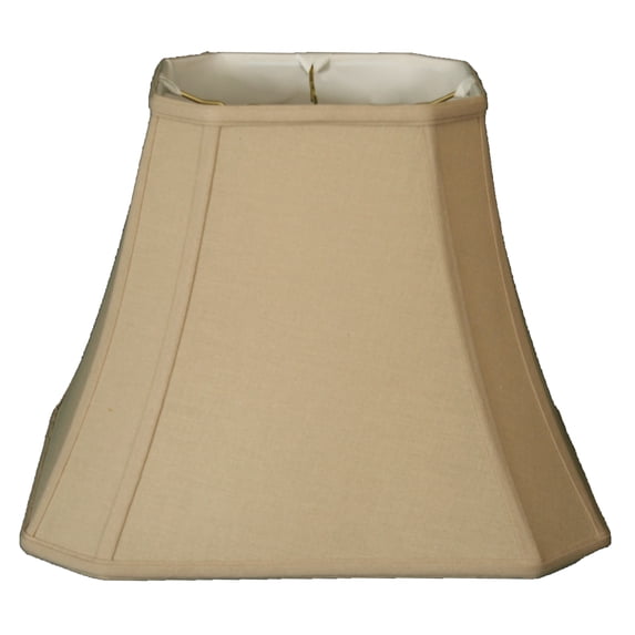 Royal Designs 10" Square Cut Corner Bell Lamp Shade Linen Beige