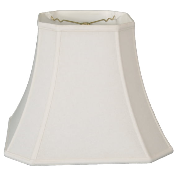 Royal Designs 10" Square Cut Corner Bell Lamp Shade Linen White