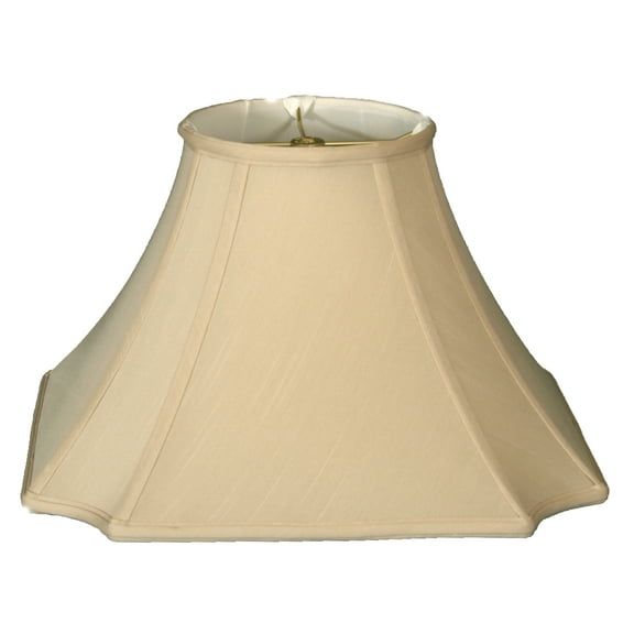Royal Designs 11.5" Square Inverted Cut Corner Lamp Shade Beige