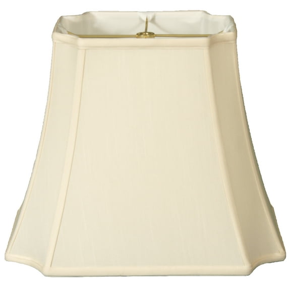 Royal Designs 11" Rectangle Inverted Cut Corners Lamp Shade Eggshell