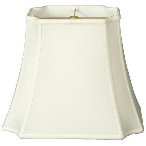 Royal Designs 11" Rectangle Inverted Cut Corners Lamp Shade White