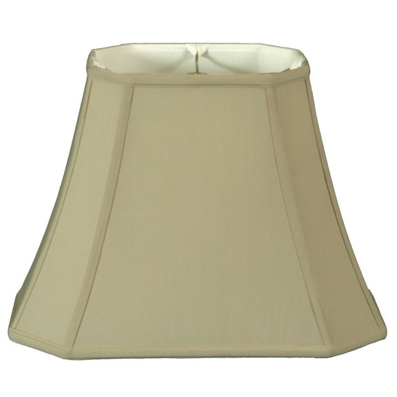 Royal Designs 12" Rectangle Cut Corner Lamp Shade Beige