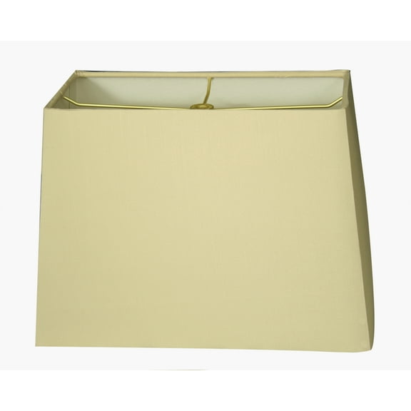 Royal Designs 12" Rectangle Hard Back Lamp Shade Linen Beige