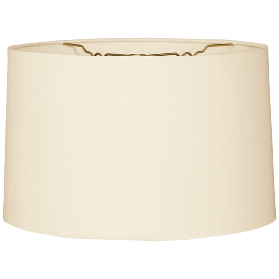 Royal Designs 12" Shallow Drum Hardback Lamp Shade Eggshell