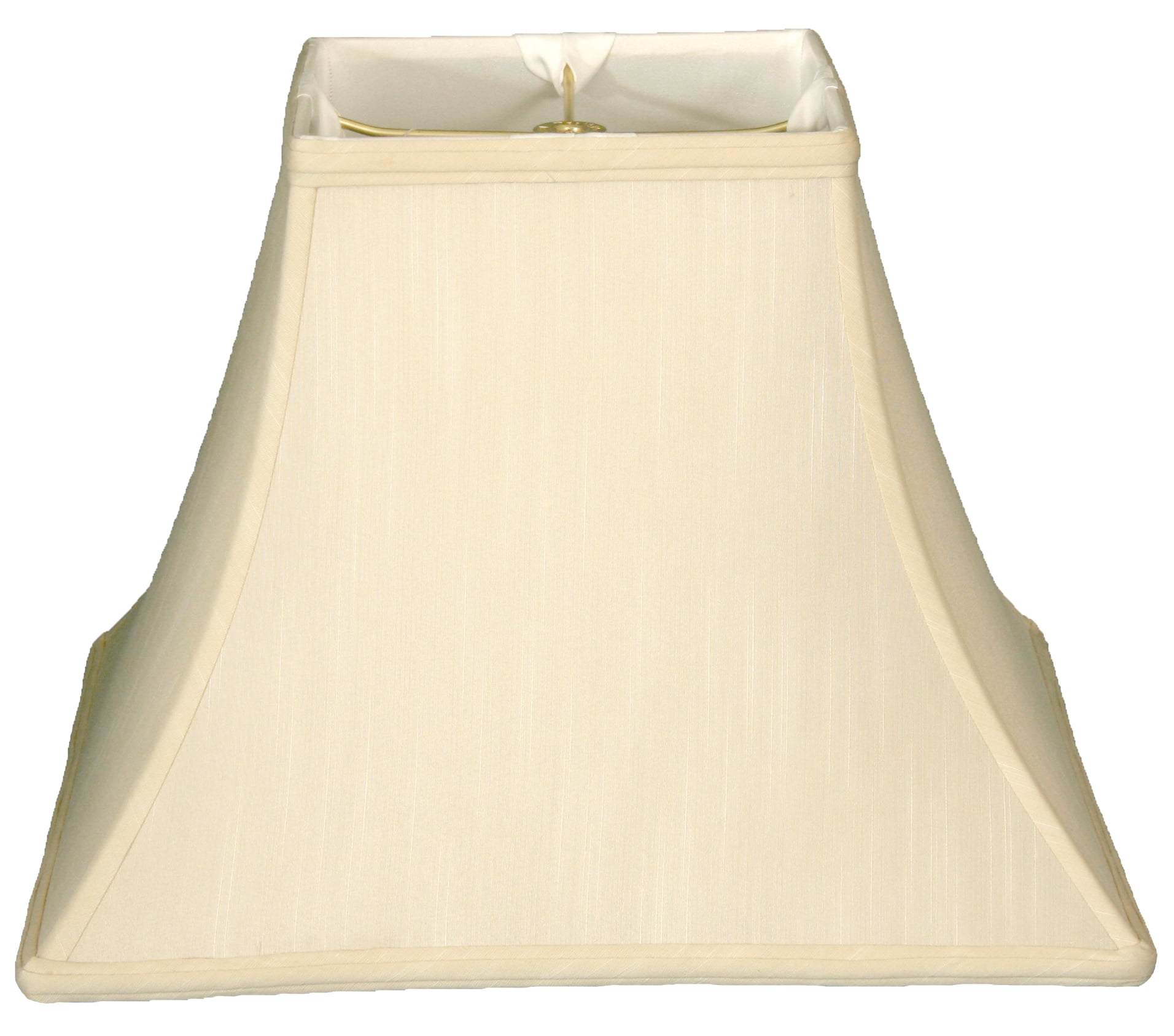 Eggshell Square Bell Silk-Type Lamp Shade, 16"