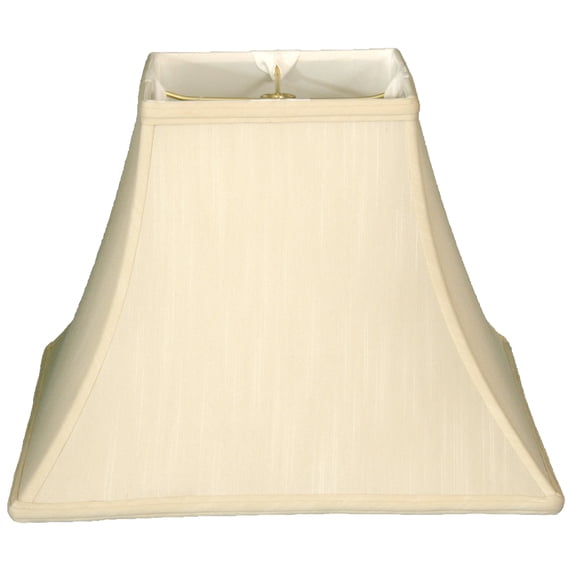 Royal Designs 12" Square Bell Lamp Shade Eggshell