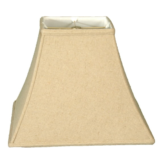 Royal Designs 12" Square Bell Lamp Shade Linen Cream
