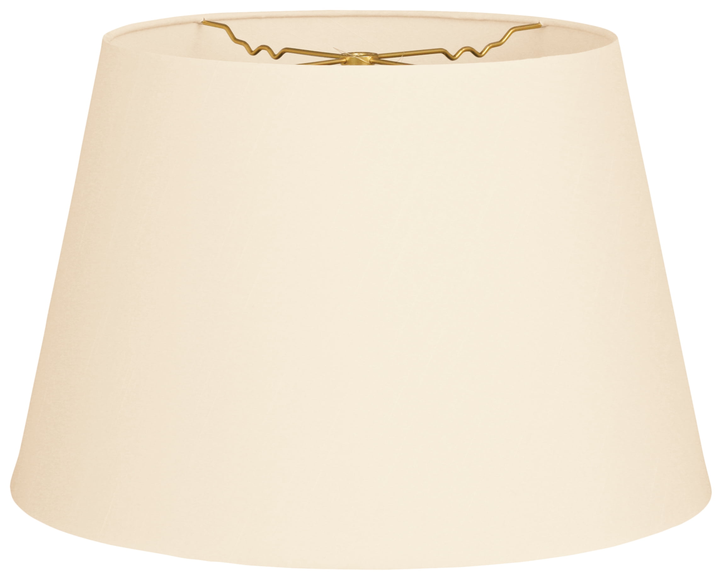 Royal Designs 12" Tapered Shallow Drum Hardback Lamp Shade Eggshell