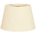 thumbnail image 1 of Royal Designs 12" Tapered Shallow Drum Hardback Lamp Shade Eggshell, 1 of 2