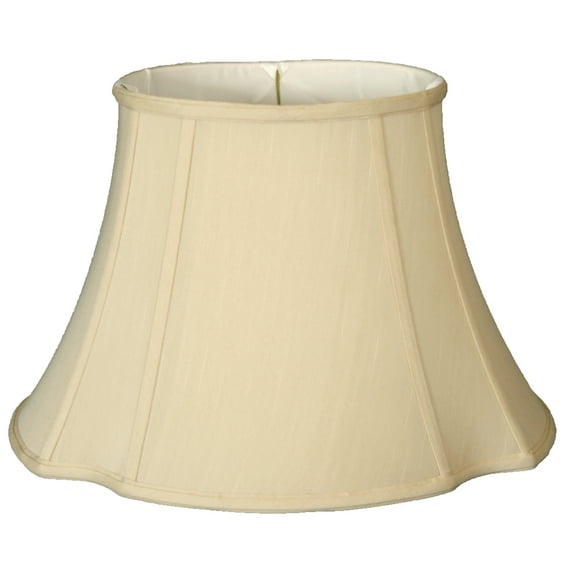 Royal Designs 13" Oval Inverted Corner Lamp Shade Beige