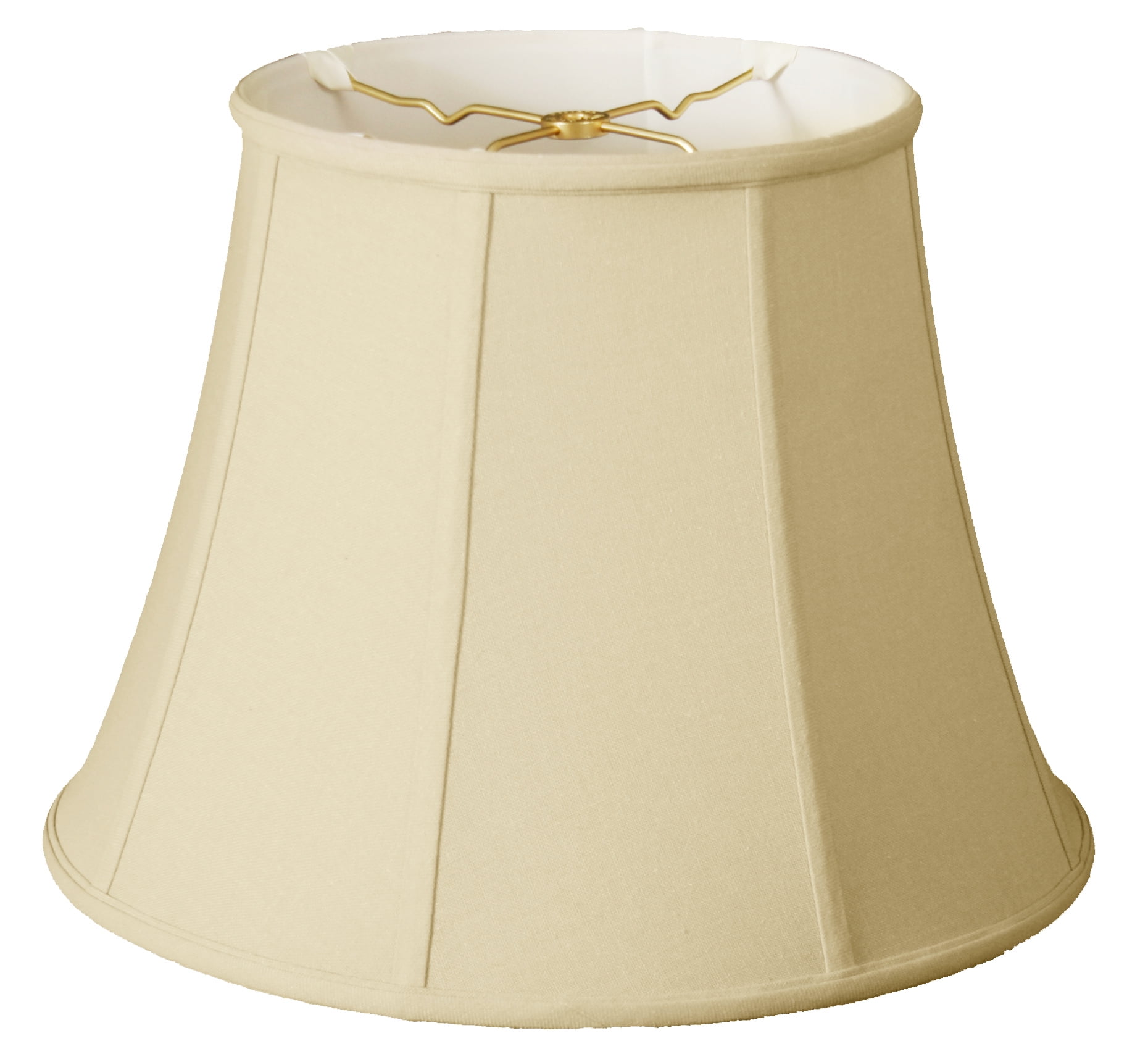 Eggshell Linen Modified Bell Lamp Shade, 14"