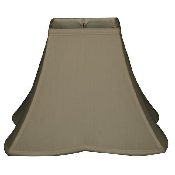 Royal Designs 14" Sharp Corner Fancy Square Lamp Shade White