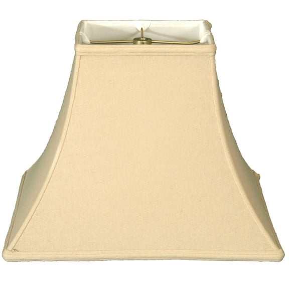 Royal Designs 14" Square Bell Lamp Shade Linen Beige
