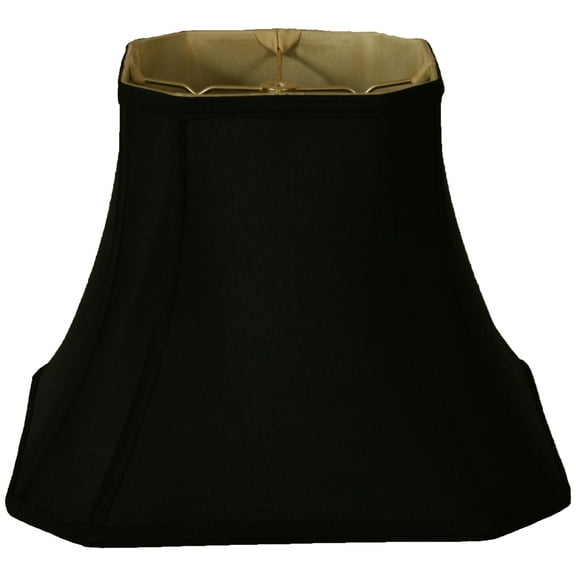 Royal Designs 14" Square Cut Corner Bell Lamp Shade Black