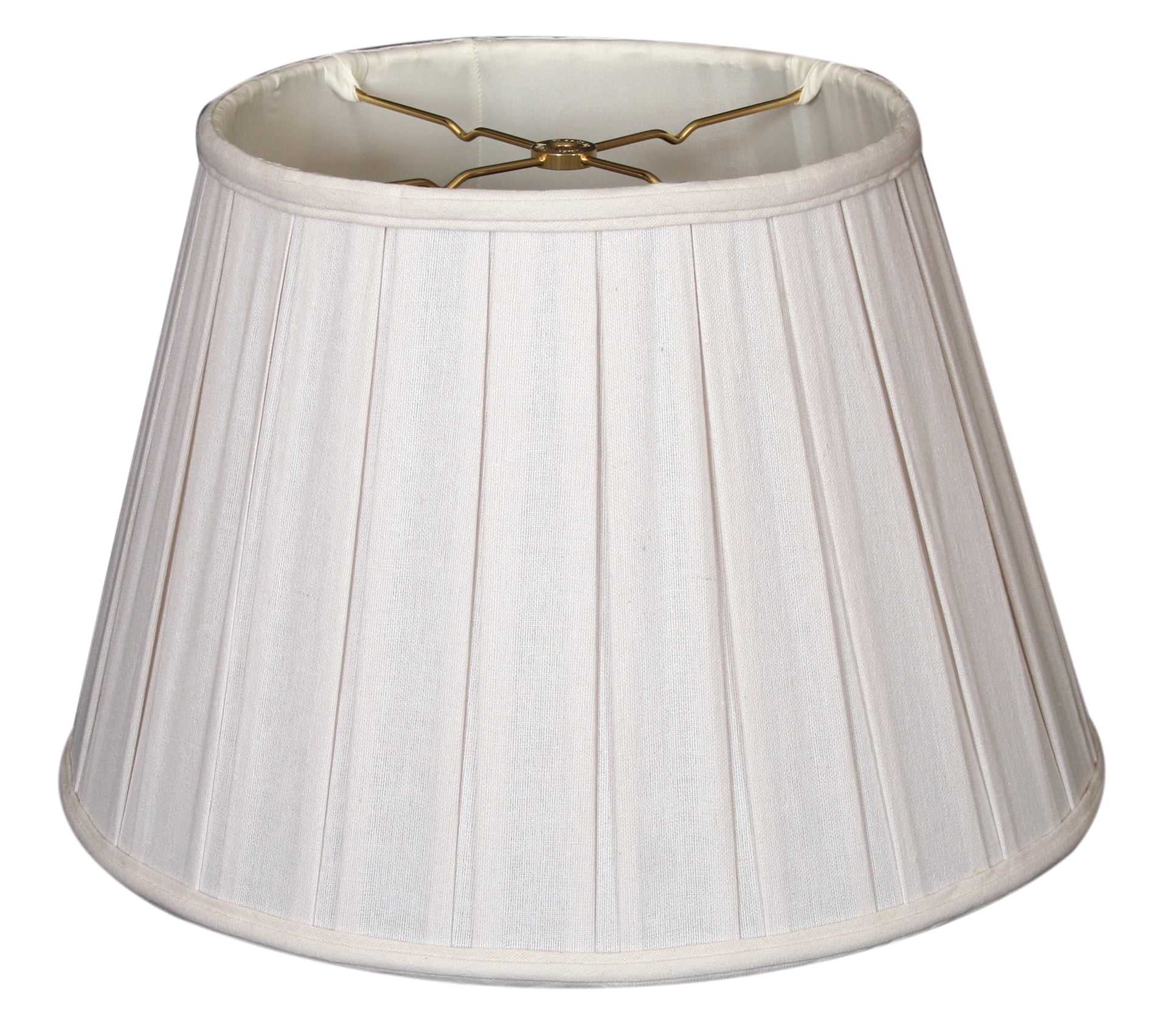 Royal Designs 16" Empire English Pleat Lamp Shade Linen White