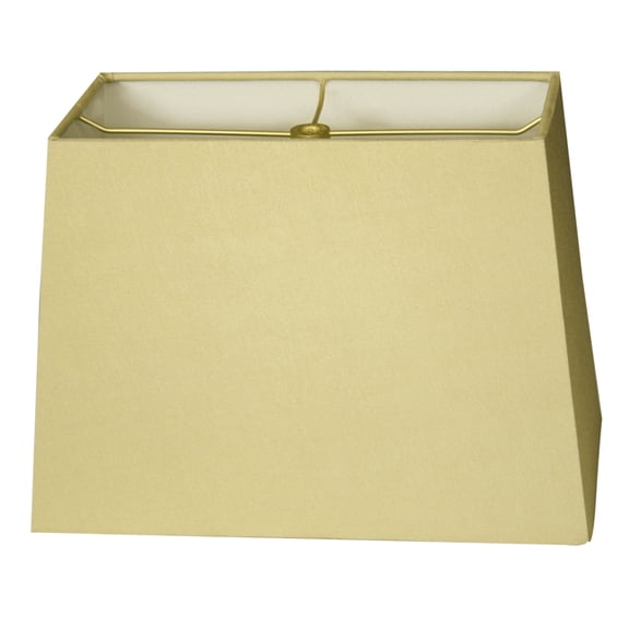 Royal Designs 16" Rectangle Hard Back Lamp Shade Antique Gold