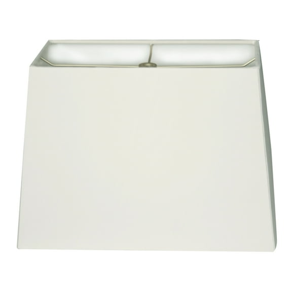 Royal Designs 16" Rectangle Hard Back Lamp Shade White