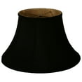 thumbnail image 1 of Royal Designs 16" Shallow Bell Lamp Shade Black with Gold Lining, 1 of 2