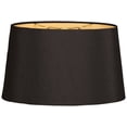 thumbnail image 1 of Royal Designs 16" Shallow Oval Hardback Lamp Shade Black, 1 of 2