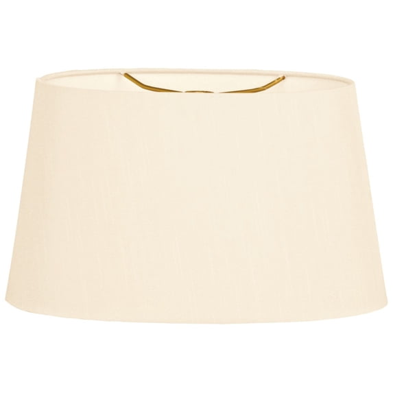Royal Designs 16" Shallow Oval Hardback Lamp Shade Eggshell