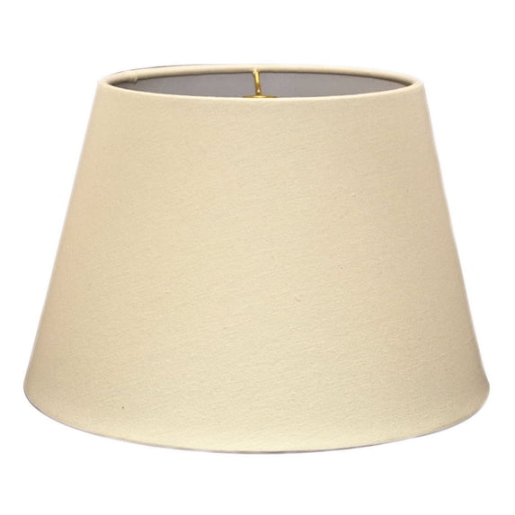 Royal Designs 16" Tapered Shallow Drum Hardback Lamp Shade Linen Eggshell