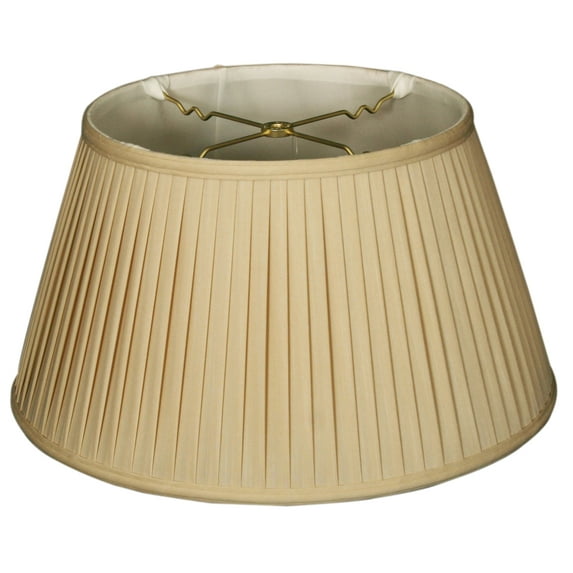 Royal Designs 17" Side Pleat Lamp Shade Beige