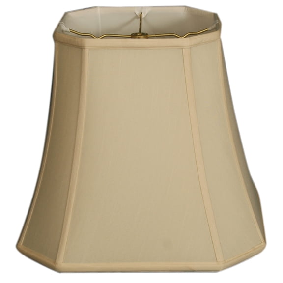 Royal Designs 17" Square Cut Corner Lamp Shade Eggshell