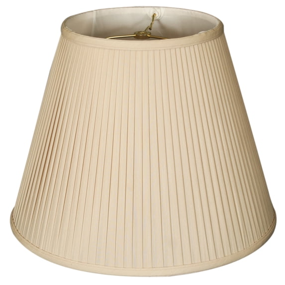 Royal Designs 18" Deep Empire Side Pleat Lamp Shade Beige