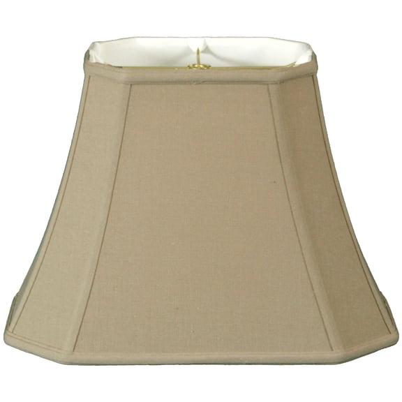 Royal Designs 18" Rectangle Cut Corner Lamp Shade Linen Beige