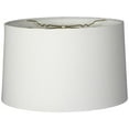 thumbnail image 1 of Royal Designs 18" Shallow Drum Hardback Lamp Shade White, 1 of 2