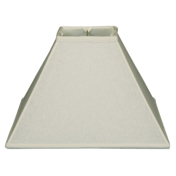 Royal Designs 18" Square Sharp Corner Lamp Shade Linen White